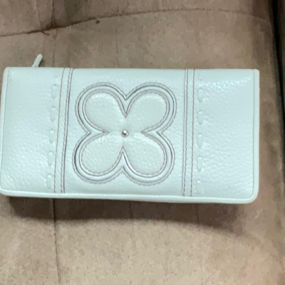 Brighton White Leather Wallet